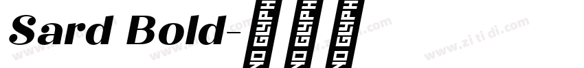 Sard Bold字体转换